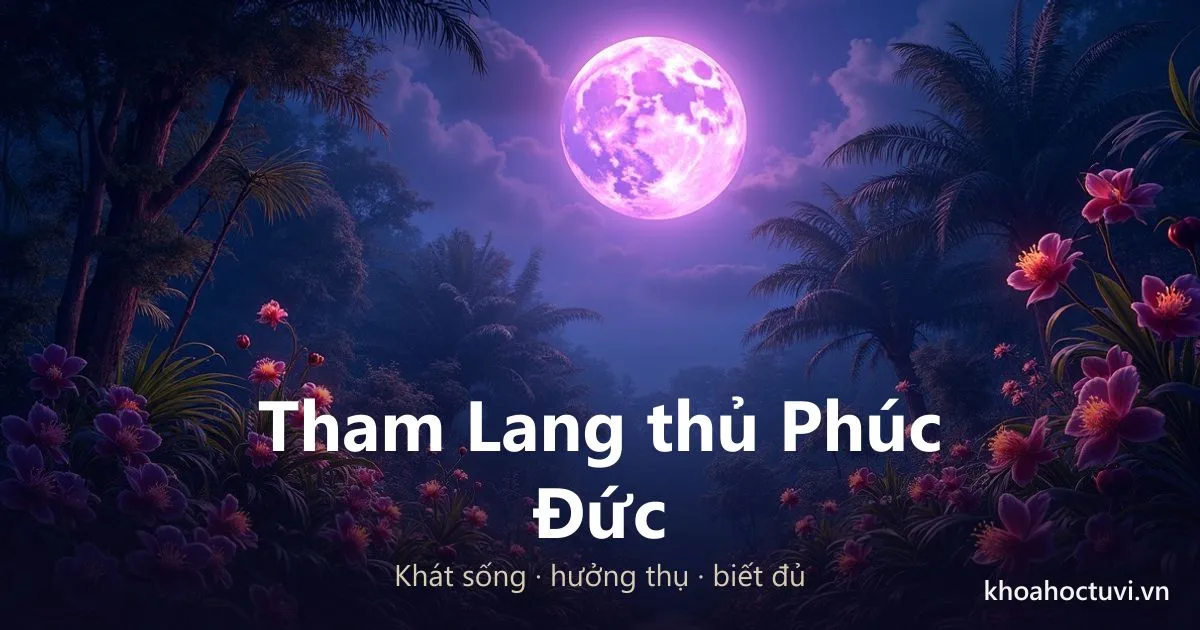 Sao Tham Lang thủ cung Phúc Đức — luận giải Tử Vi Đẩu Số