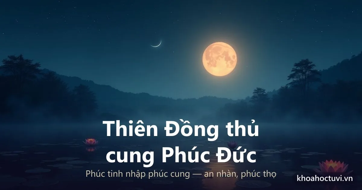 Sao Thiên Đồng thủ cung Phúc Đức — luận giải Tử Vi Đẩu Số