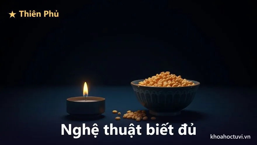 Thiên Phủ thủ cung Phúc Đức — Biết đủ: nghệ thuật giữ phúc của người có kho