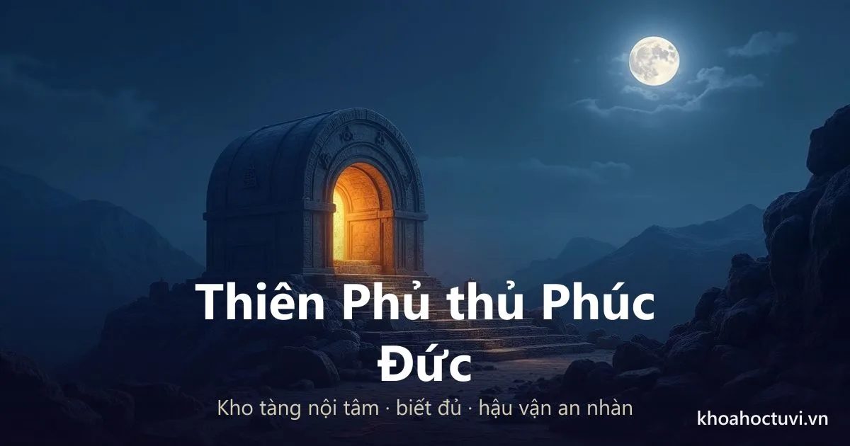 Sao Thiên Phủ thủ cung Phúc Đức — luận giải Tử Vi Đẩu Số