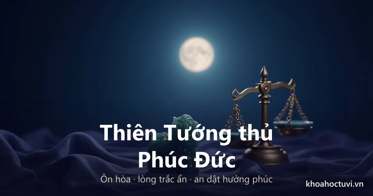 Sao Thiên Tướng thủ cung Phúc Đức — luận giải Tử Vi Đẩu Số