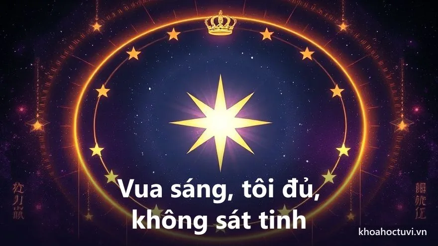 Điều kiện thành cách quân thần khánh hội: sao đế sáng có sao chầu trong vòng bảo vệ, không sát tinh xen