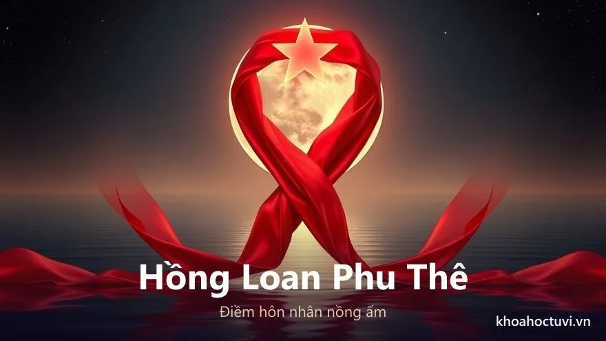 Sao Hồng Loan đóng ở cung Phu Thê báo hiệu hôn nhân nồng ấm