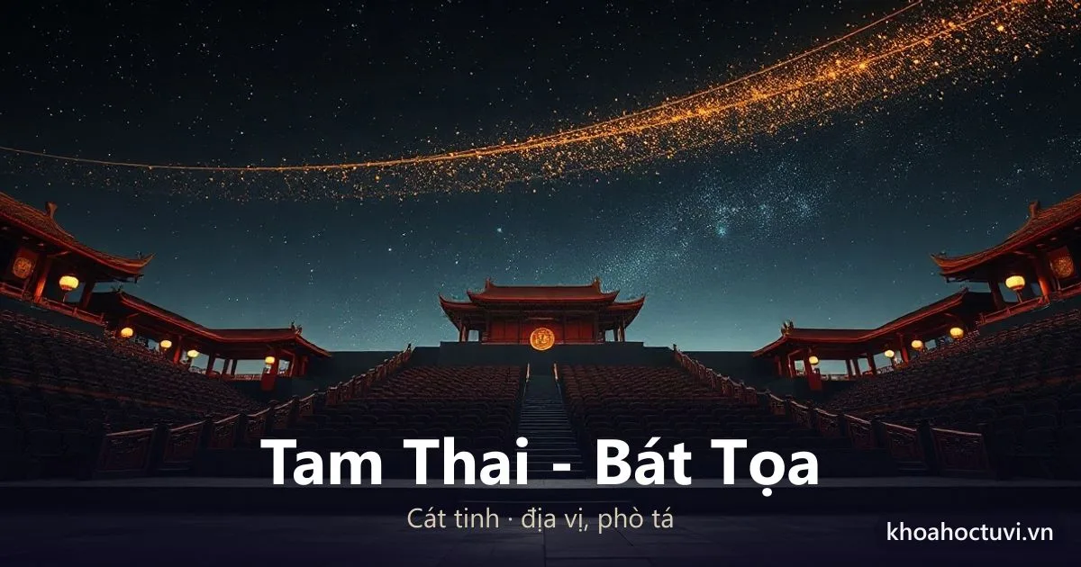 Sao Tam Thai Bát Tọa Trong Tử Vi: Ý Nghĩa Và Luận Giải