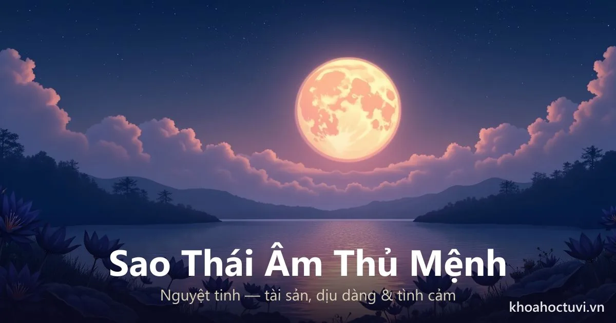 Sao Thái Âm Ở Cung Mệnh: Ý Nghĩa, Tính Cách & Luận Giải Chi Tiết