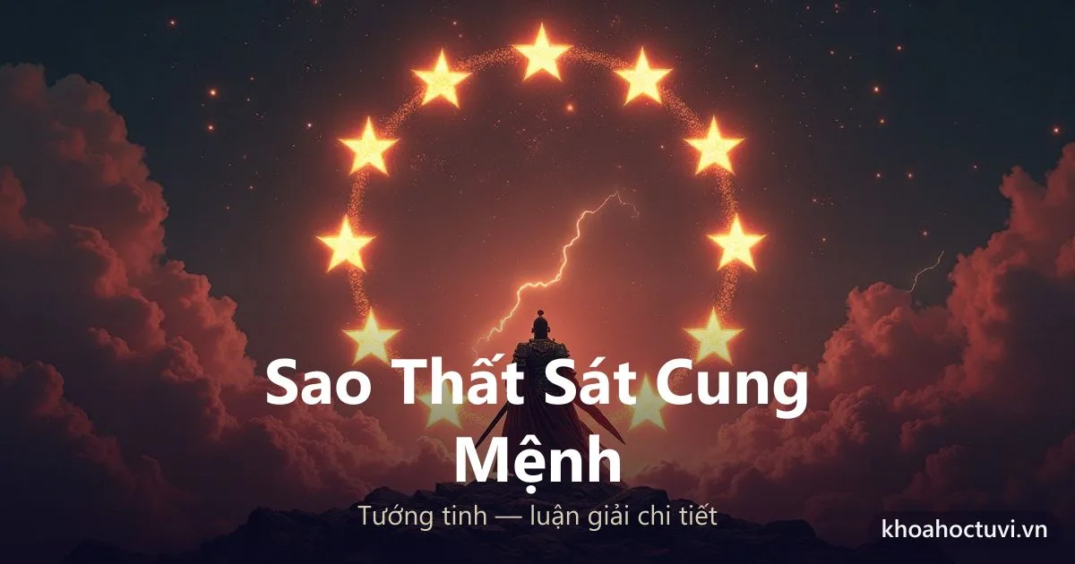 Sao Thất Sát Ở Cung Mệnh: Ý Nghĩa, Tính Cách & Luận Giải Chi Tiết