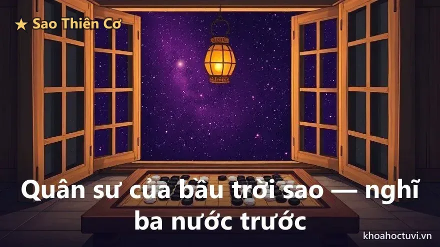 Người Thiên Cơ thủ Mệnh chơi ván cờ cuộc đời theo lối quân sư, nghĩ trước ba nước bên bàn cờ vây