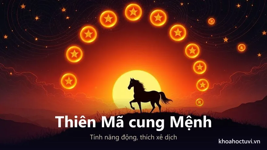 Thiên Mã cung Mệnh cho người năng động, thích xê dịch, lập nghiệp xa quê