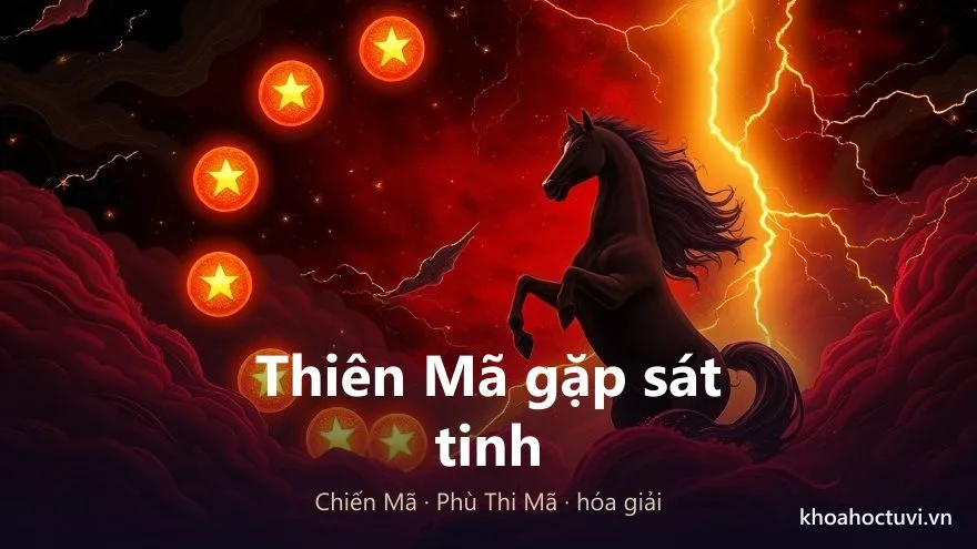 Sao Thiên Mã gặp sát tinh thành Chiến Mã, Phù Thi Mã và cách hóa giải