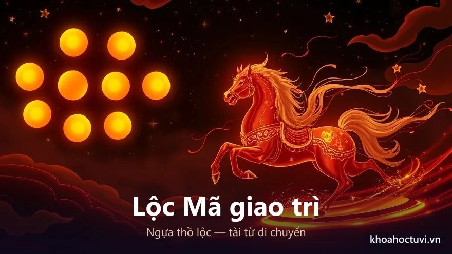 Cách cục Lộc Mã giao trì — sao Thiên Mã gặp Lộc Tồn báo hiệu tài lộc từ di chuyển