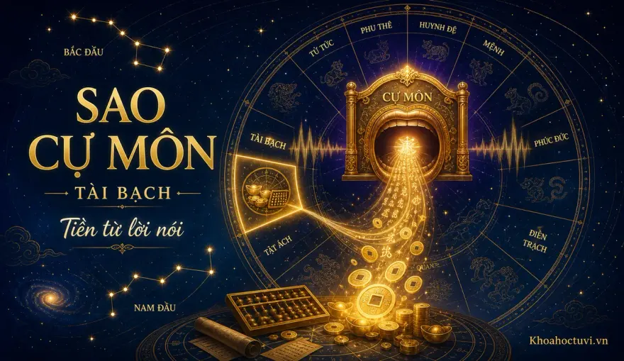 Sao Cự Môn thủ cung Tài Bạch — luận giải Tử Vi Đẩu Số