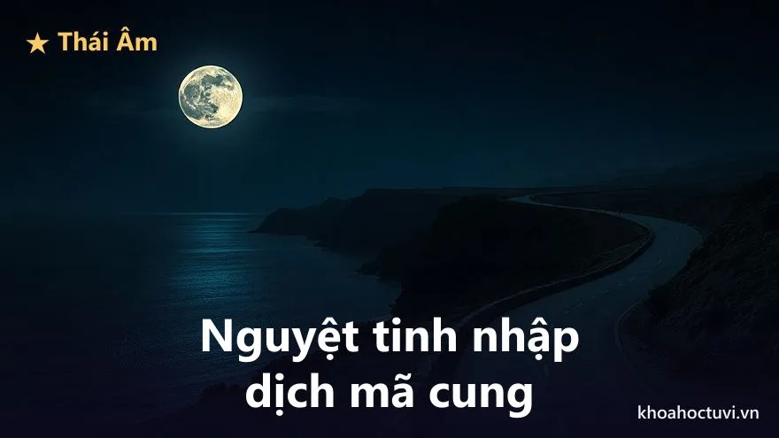 Thái Âm thủ cung Thiên Di — minh họa