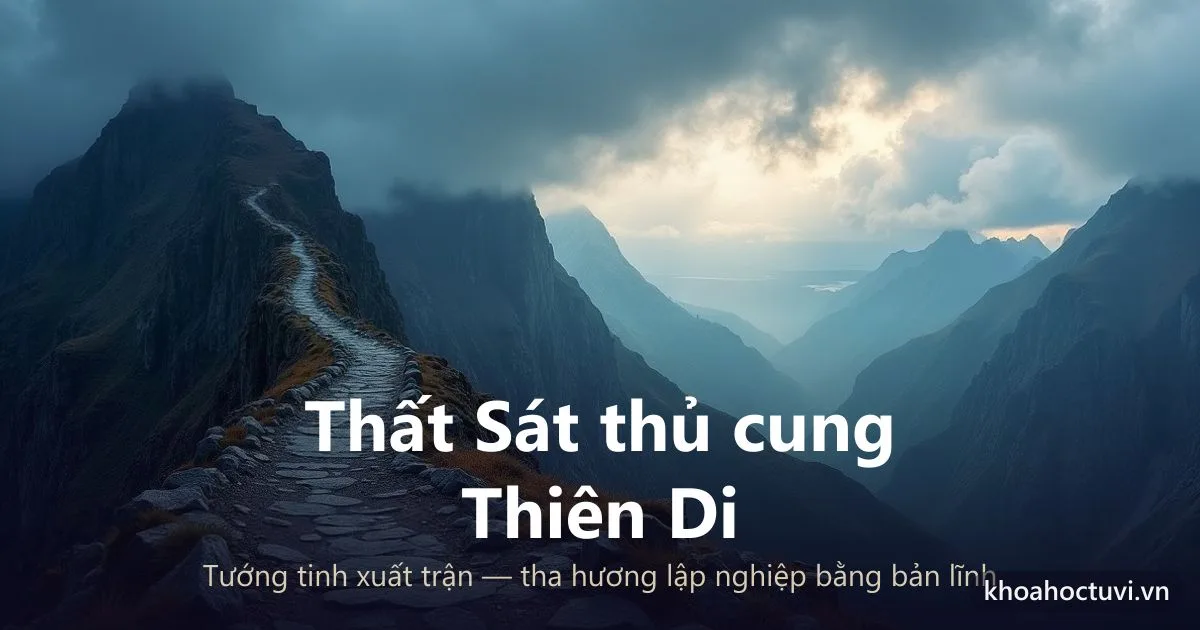 Sao Thất Sát thủ cung Thiên Di — luận giải Tử Vi Đẩu Số