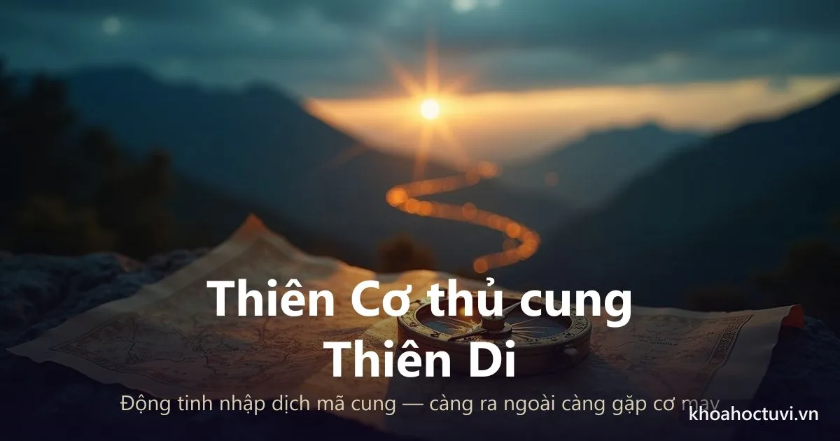 Sao Thiên Cơ thủ cung Thiên Di — luận giải Tử Vi Đẩu Số