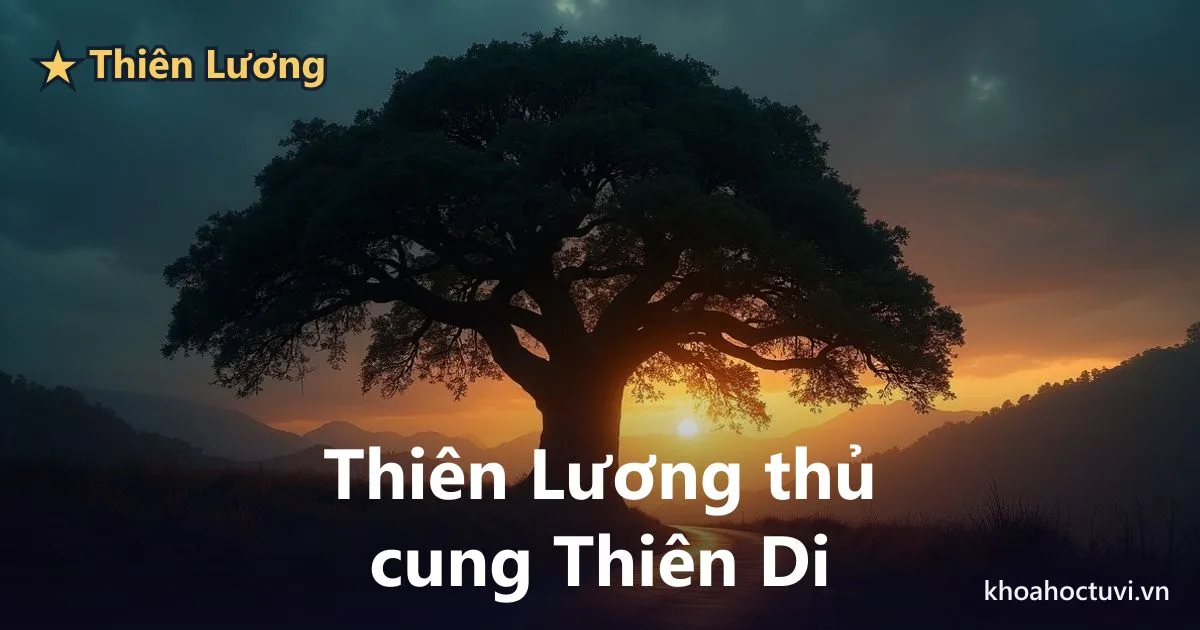Sao Thiên Lương thủ cung Thiên Di — luận giải Tử Vi Đẩu Số