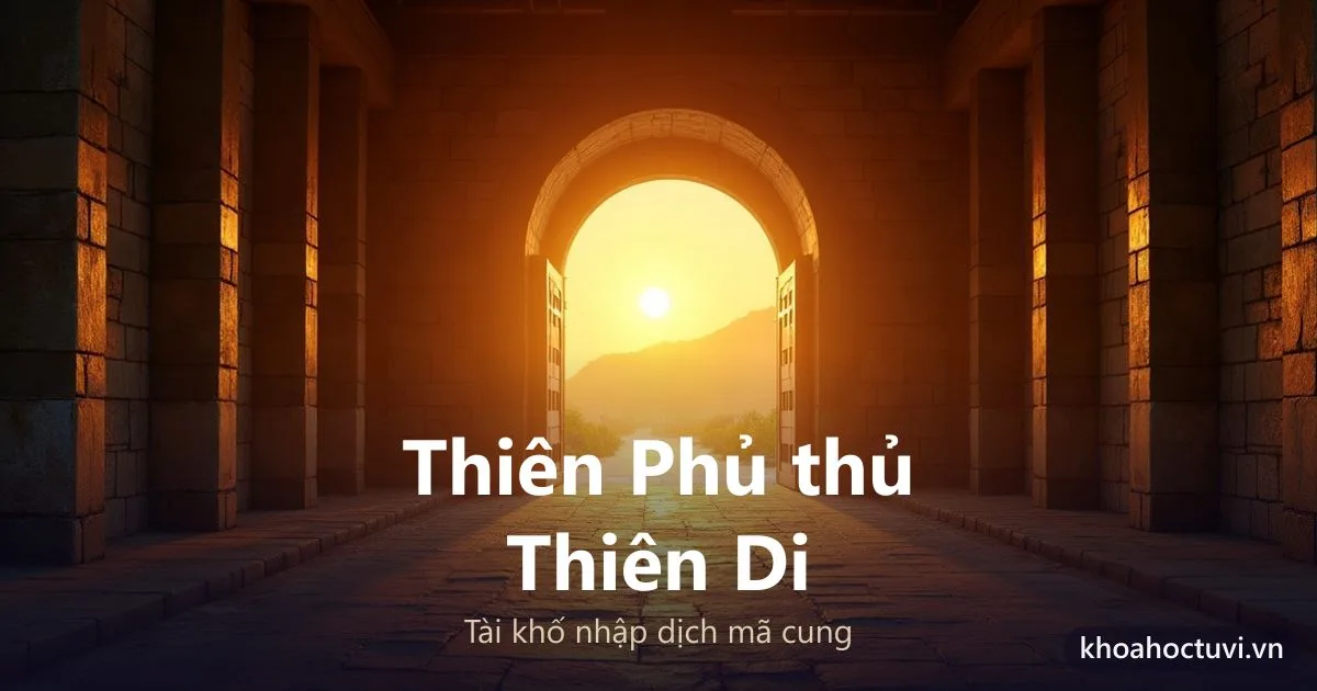 Sao Thiên Phủ thủ cung Thiên Di — luận giải Tử Vi Đẩu Số