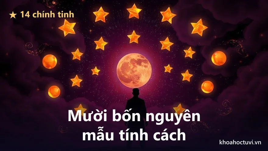 Bảng khí chất của các chính tinh khi tọa cung Mệnh, minh họa tử vi xem tính cách