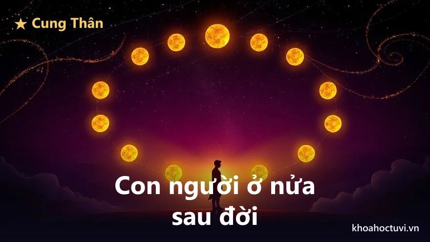 Sơ đồ mối quan hệ giữa cung Mệnh và cung Thân trong lá số