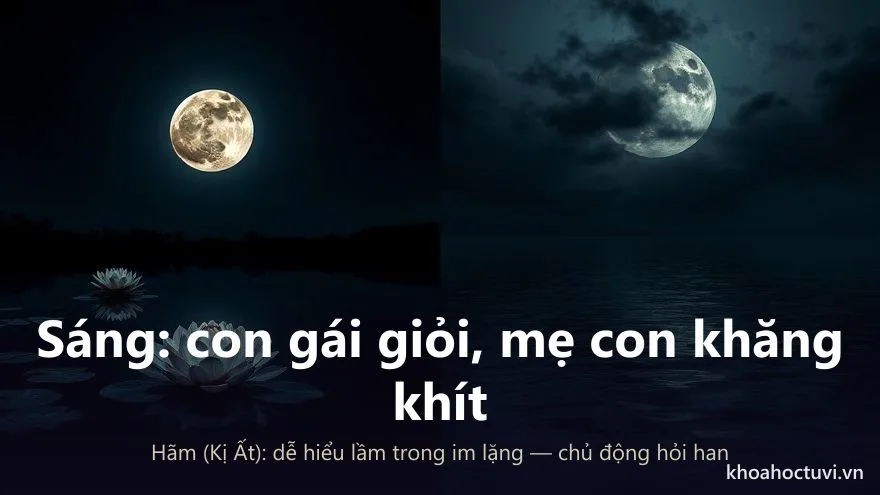 Thái Âm thủ cung Tử Tức — đắc địa và hãm