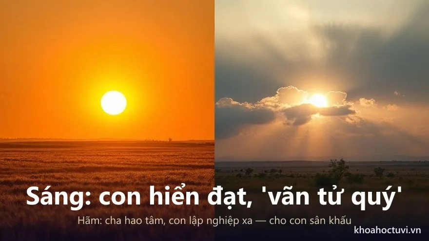 Thái Dương thủ cung Tử Tức — đắc địa và hãm