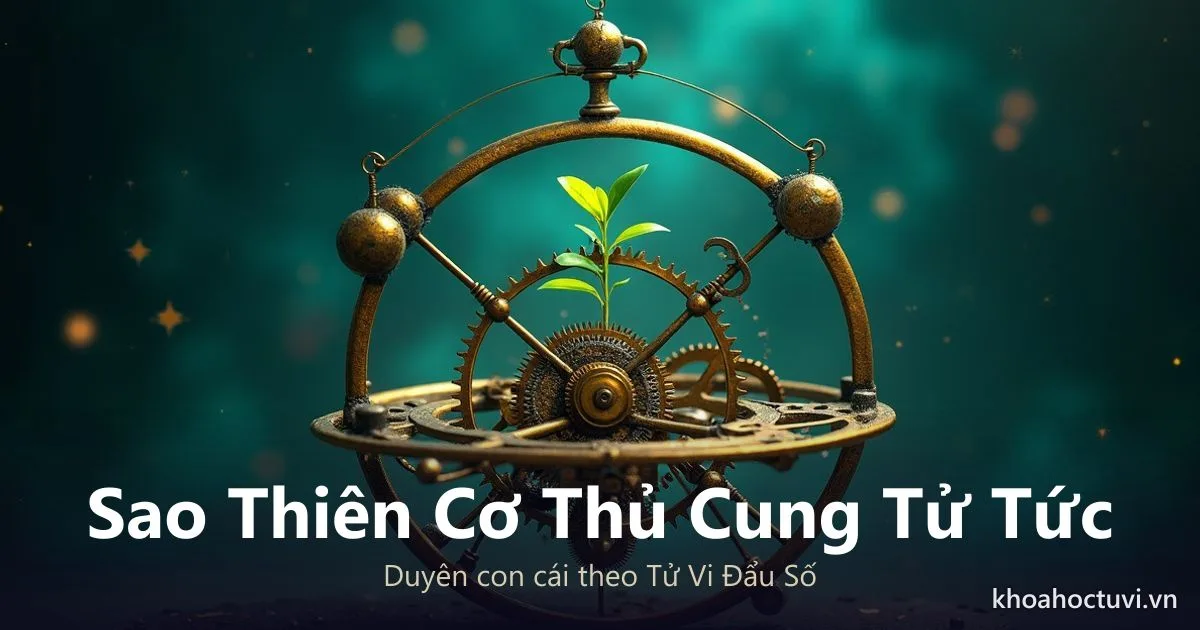 Sao Thiên Cơ thủ cung Tử Tức — luận giải Tử Vi Đẩu Số