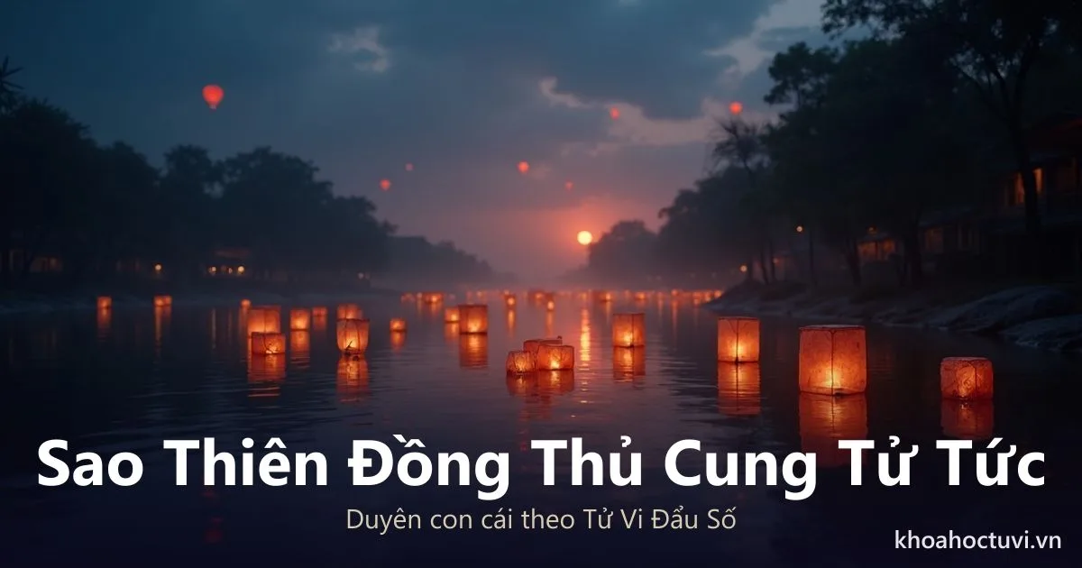 Sao Thiên Đồng thủ cung Tử Tức — luận giải Tử Vi Đẩu Số