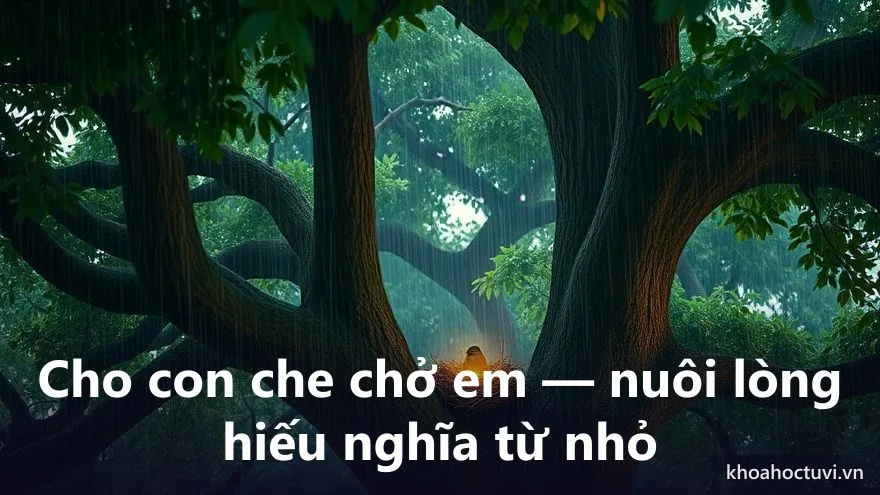 Thiên Lương thủ cung Tử Tức — Nuôi dạy con khi Thiên Lương tọa Tử Tức