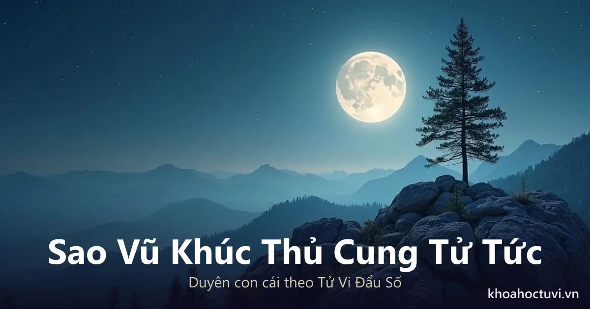 Sao Vũ Khúc thủ cung Tử Tức — luận giải Tử Vi Đẩu Số