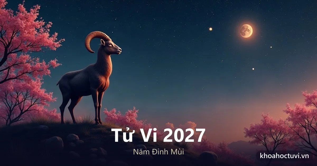 Tử vi 2027 năm Đinh Mùi — vận trình 12 con giáp, lưu Tứ Hóa và Thái Tuế đóng cung Mùi