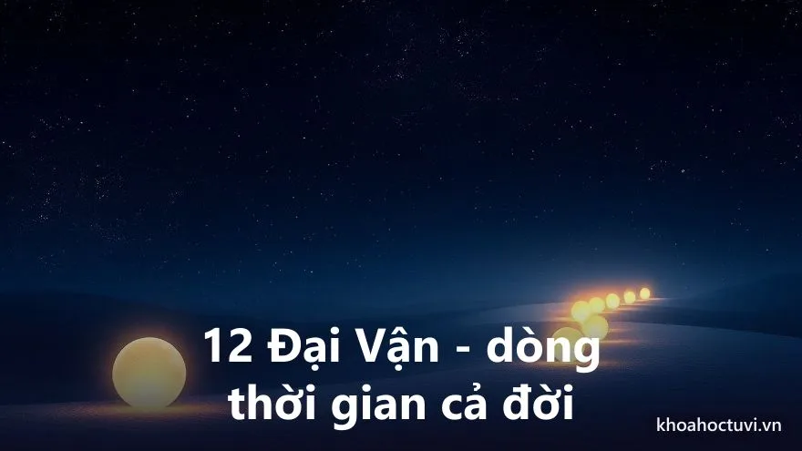12 Đại Vận trong tử vi trọn đời — dòng thời gian cả đời chia thành các giai đoạn 10 năm