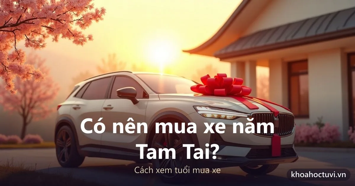 Có nên mua xe năm Tam Tai? Cách xem tuổi mua xe cho an tâm