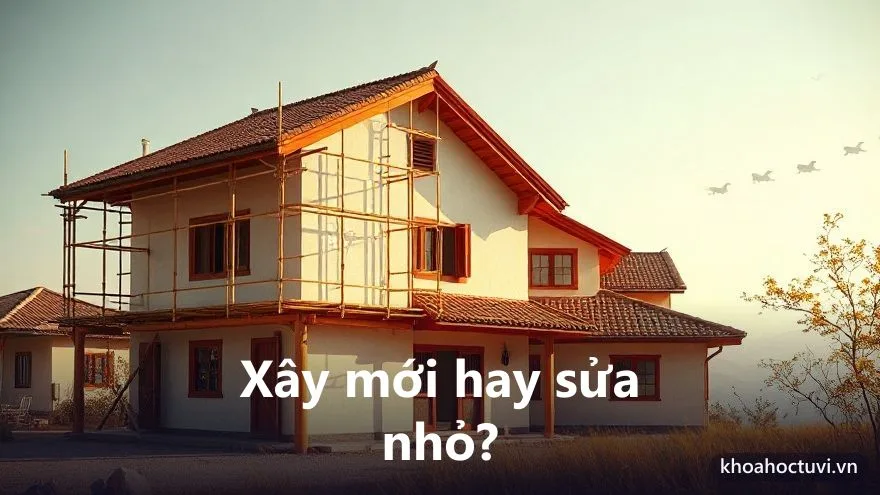 Phân biệt khi nào cần xem tuổi làm nhà: xây mới, sửa lớn hay chỉ sơn sửa nhỏ