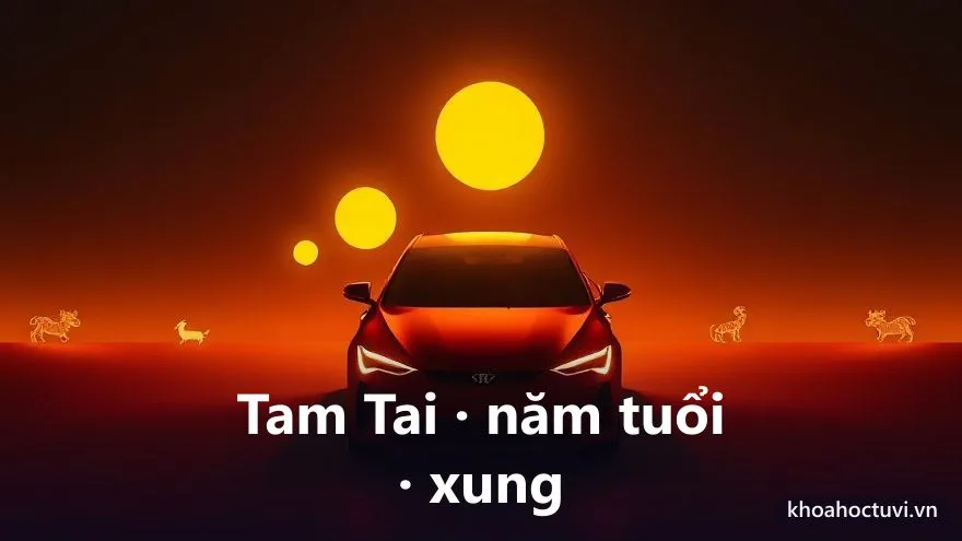 So sánh mức lưu ý của Tam Tai, năm tuổi và năm xung khi mua xe