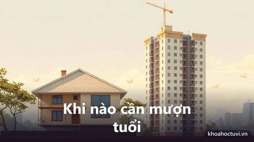 Khi nào cần mượn tuổi: xây mới, sửa lớn hay chỉ sơn sửa, mua nhà xây sẵn