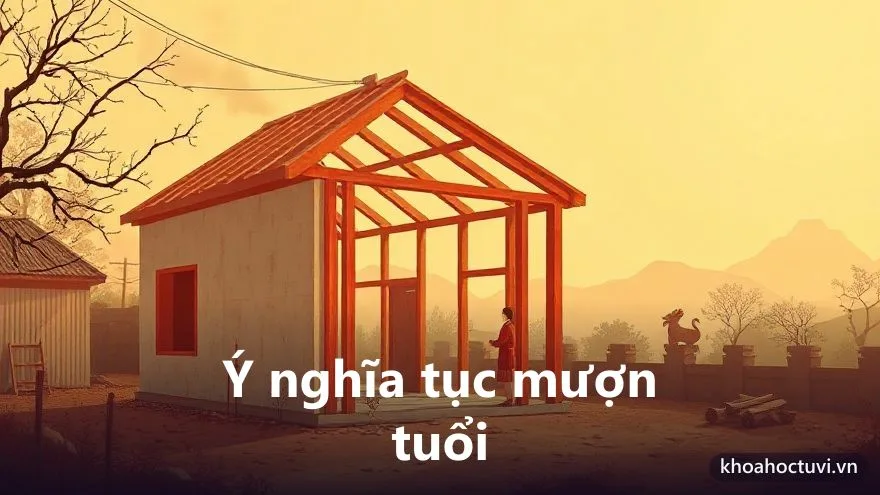 Ý nghĩa tục mượn tuổi làm nhà: nhờ người sạch vận khai mở công trình