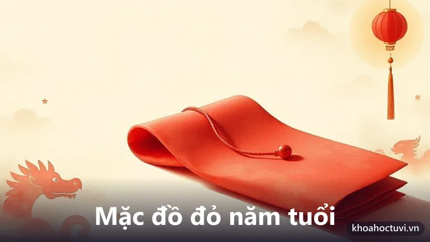 Tục mặc đồ đỏ trong năm bản mệnh để trấn an và cầu may mắn