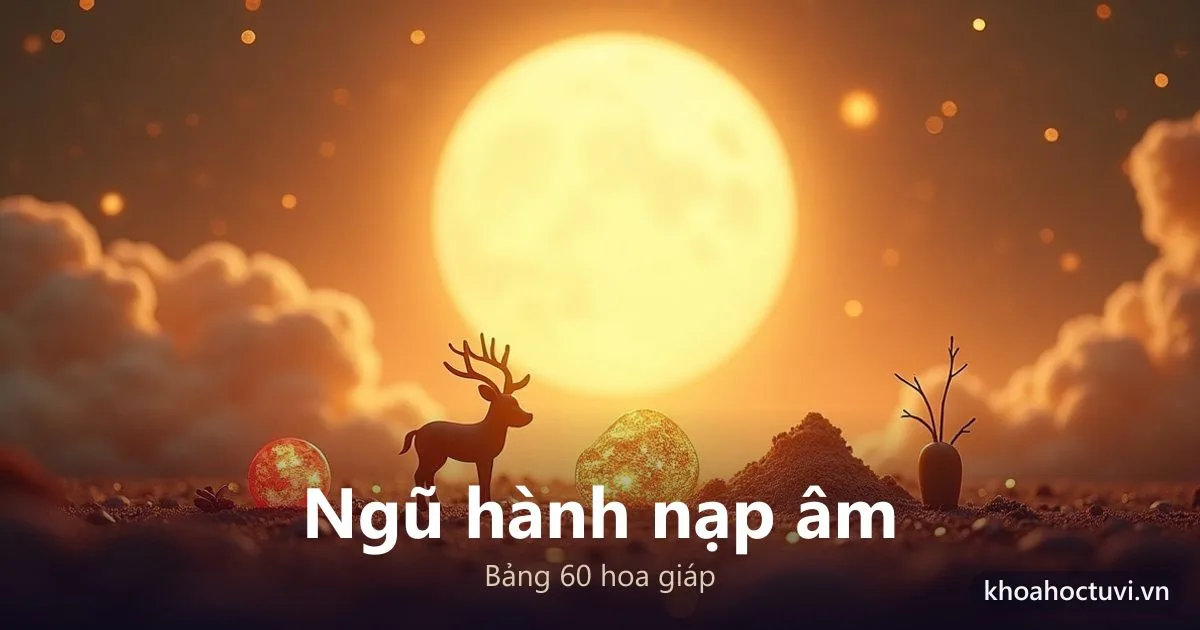Ngũ hành nạp âm là gì? Bảng nạp âm 60 hoa giáp đầy đủ