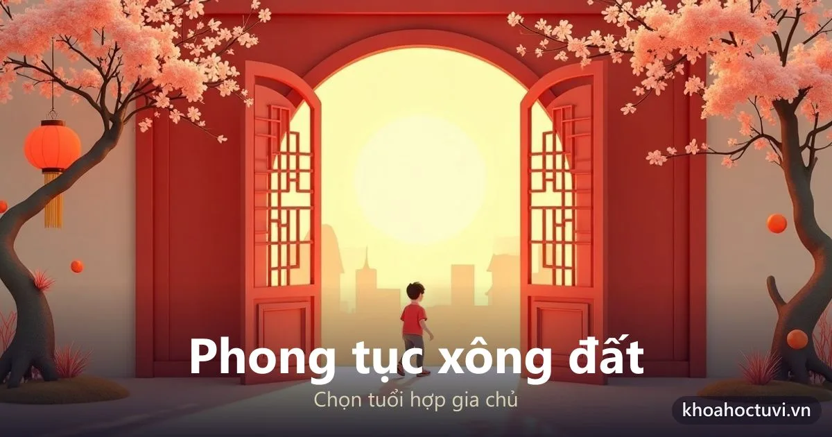 Phong tục xông đất đầu năm: ý nghĩa và cách chọn tuổi hợp gia chủ
