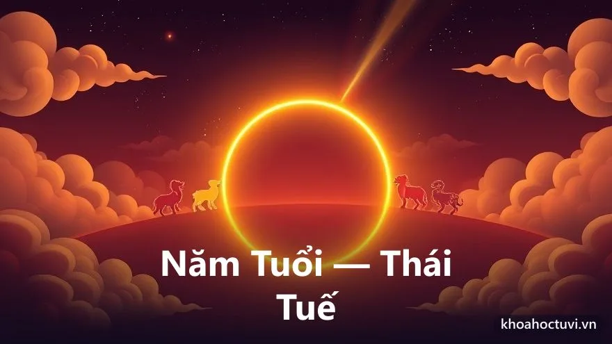 Năm tuổi Thái Tuế lặp lại 12 năm một lần khi con giáp trùng năm sinh